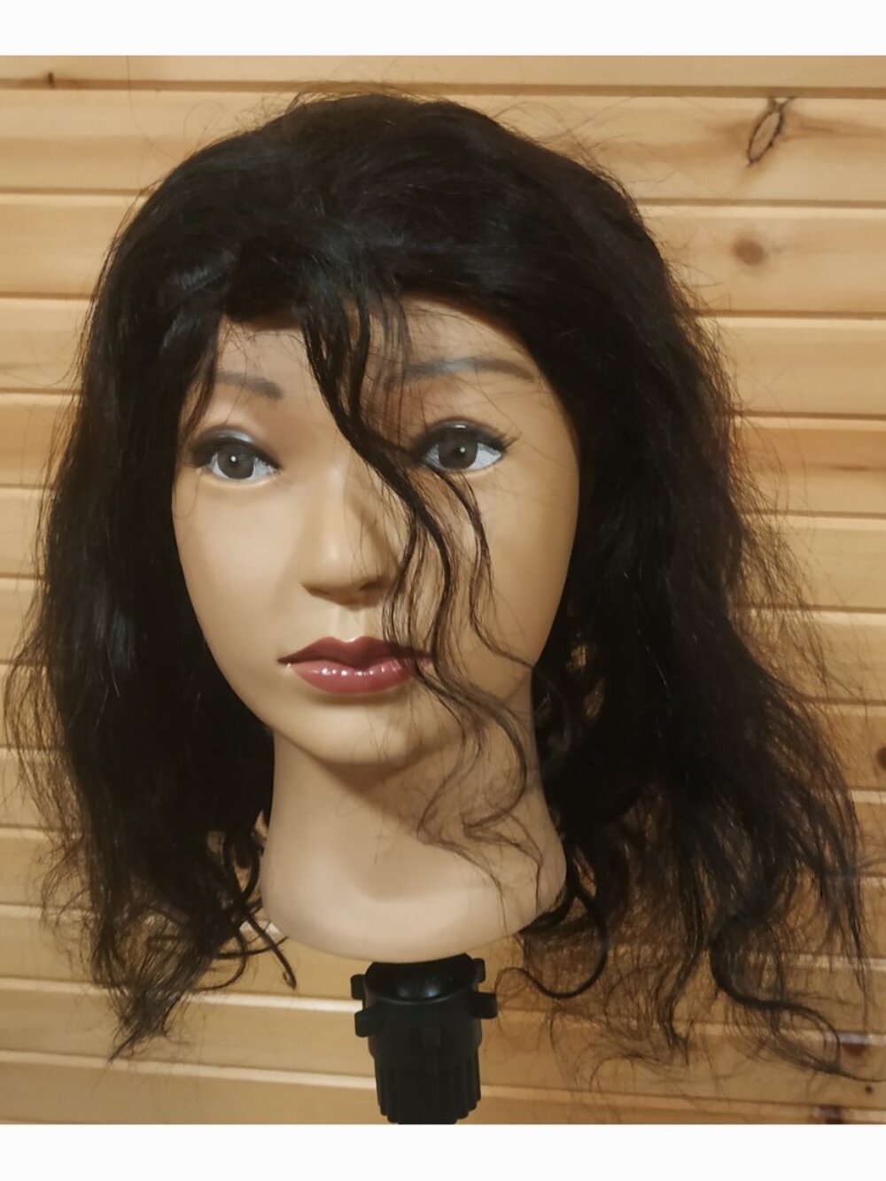 16" Human Hair Body Wave Half Wig with Drawstring